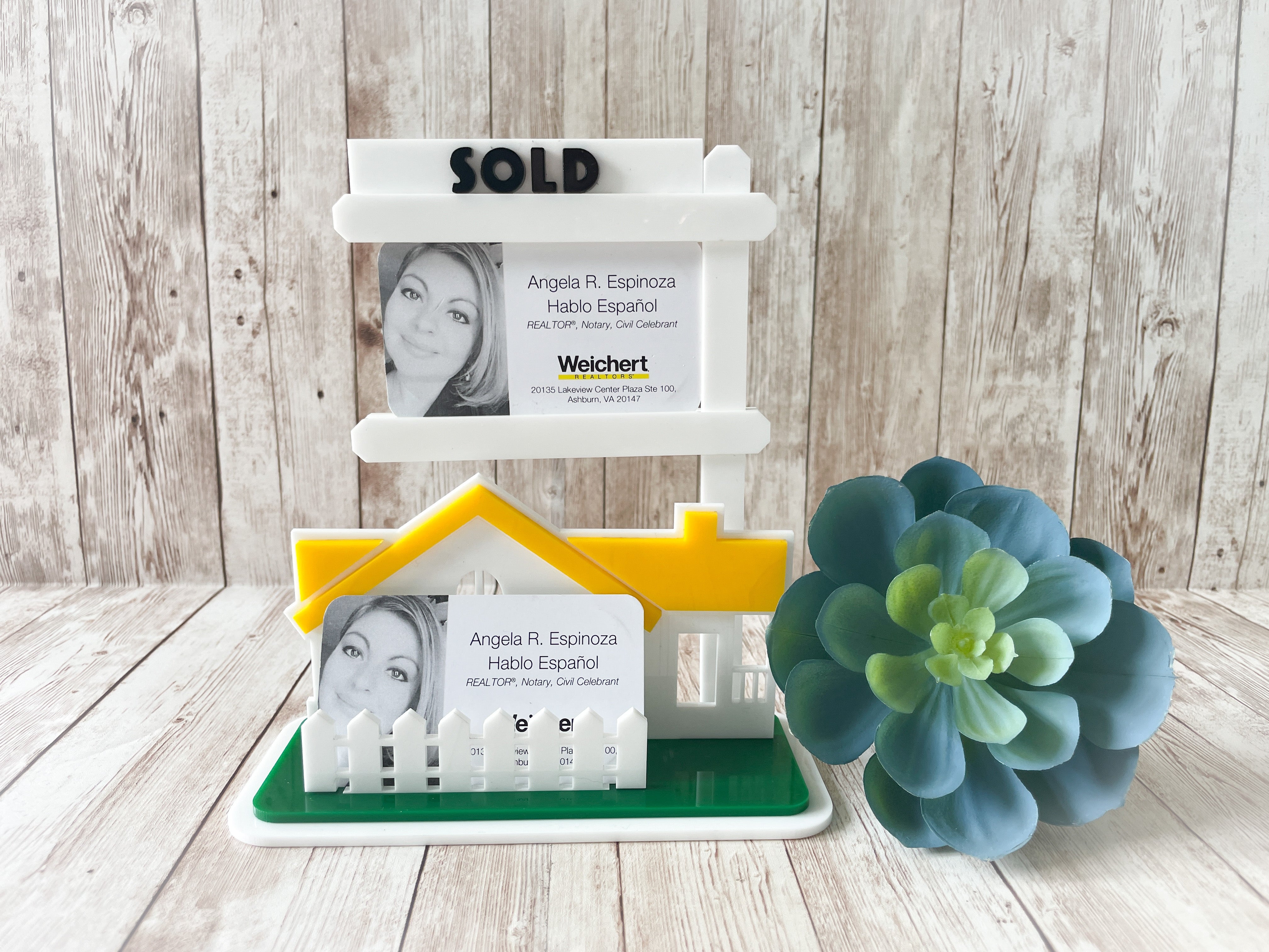 Real Estate Agent Business Card Holder, Brokers Real Estate Gift