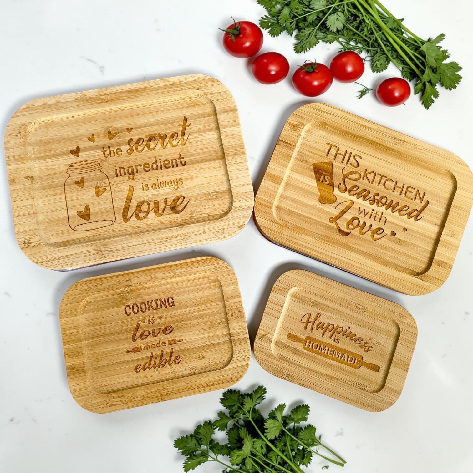 Personalized Kitchen Storage Container Set, Realtor Closing Gift (Love & Happiness Collection)